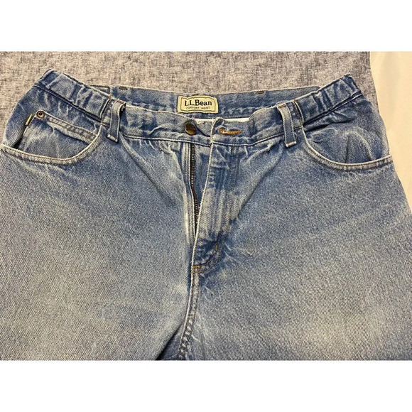 LL BEAN MEN COMFORT WAIST JEAN 35/30 SIMPLE BASIC JEAN GREAT CONDITION - Picture 3 of 12